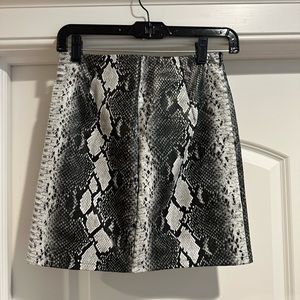 By The Way Snakeskin Skirt